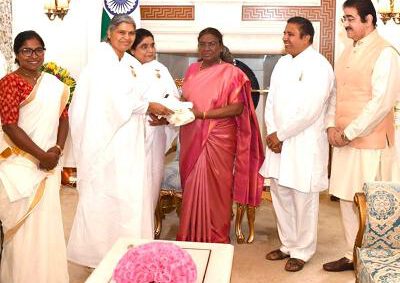 President Murmu Receives First Copy Of Biographical Film MAHA MAHIM DIDIJI